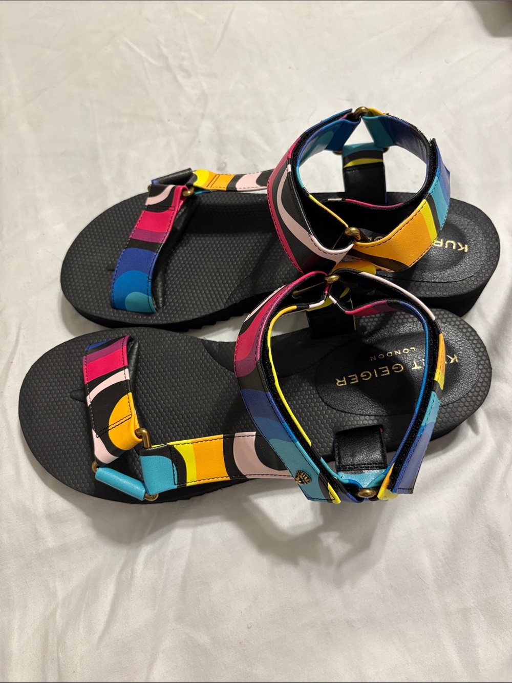 Kurt Geiger Multi-Color Strappy Sport Sandals for Women NWOT